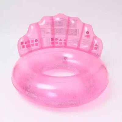 Sunnylife Luxe Shell Bubblegum Φουσκωτή Σαμπρέλα Θαλάσσης Κύκνος Ροζ 115εκ.