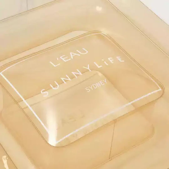 Sunnylife Luxe Parfum Champagne Φουσκωτό Στρώμα Θαλάσσης Μπεζ 164x102cm