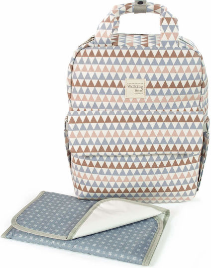 Walking Mum Walking Mum Backpack Diaper Bag Oliver Multicolour 28x12x37cm