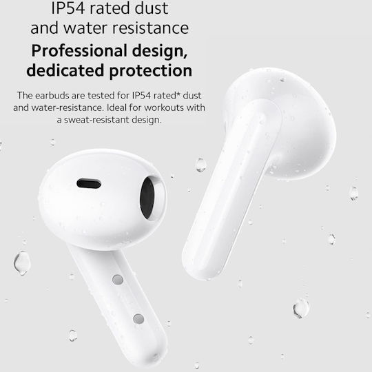Xiaomi Redmi Buds 4 Lite Bluetooth Handsfree Earphones with Sweat Resistance and Charging Case White