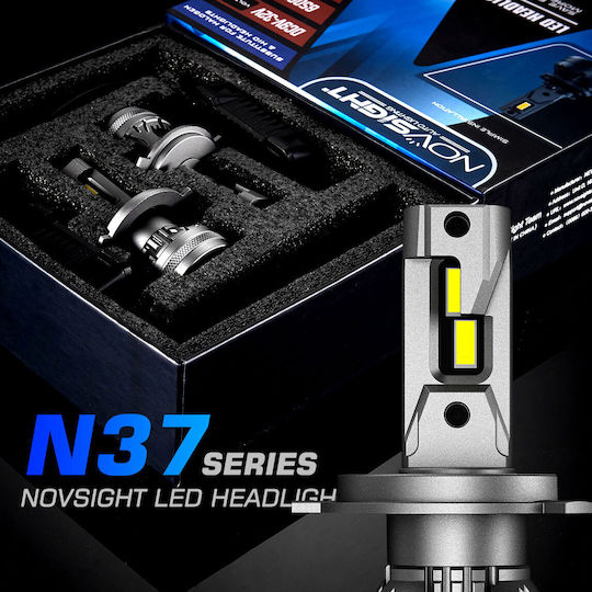 NovSight Lampen Auto H4 Canbus LED 6500K Kaltes Weiß 24V 120W 2Stück