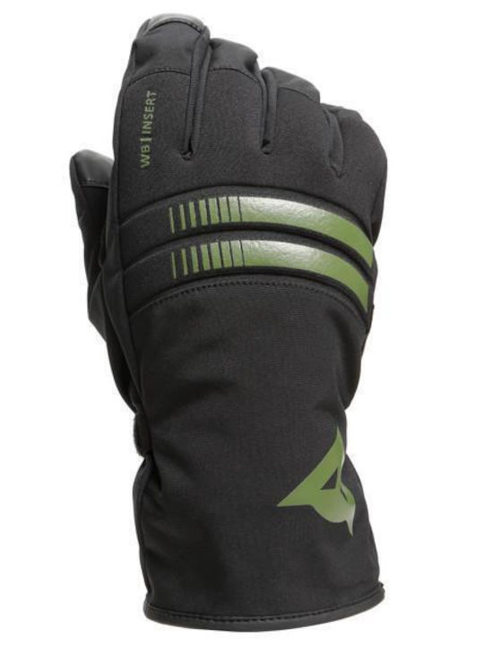 Dainese Plaza 3 D-Dry Winter Men's Motorcycle Gloves Waterproof Black/Green