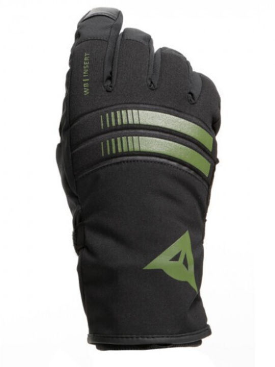 Dainese Plaza 3 Lady D-DRY Winter Women's Motorcycle Gloves Waterproof Black/Green