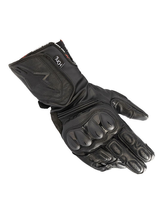 Alpinestars SP-8 HDRY Χειμερινά Ανδρικά Γάντια Μηχανής Δερμάτινα Αδιάβροχα Μαύρα
