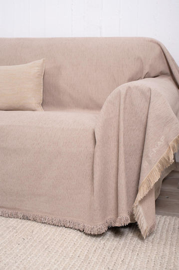 Naf Naf Highline Sofa Throw Chenille 180x250cm 358/135 Beige