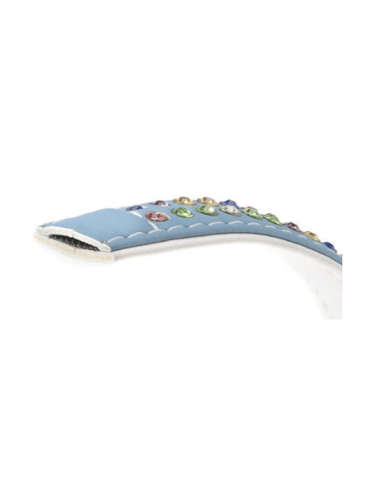 Ferplast Lux C Dog Collar Leather in Blue color 12mm x 22cm