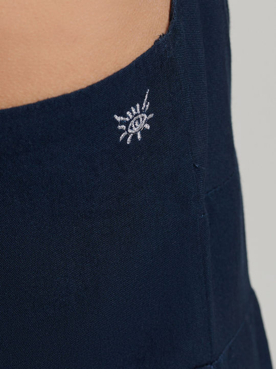 Sommer Mini Kleid Marineblau