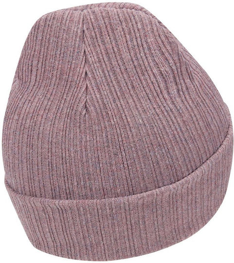 Sportswear Beanie Unisex Σκούφος Πλεκτός σε Ροζ χρώμα