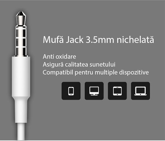 Yesido YH-13 În ureche Handsfree cu Mufă 3.5mm Negru