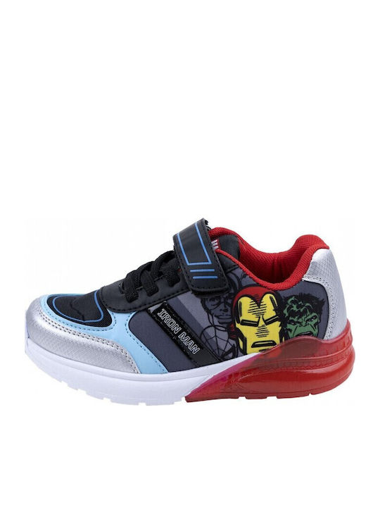 Avengers Παιδικά Sneakers με Σκρατς & Φωτάκια Πολύχρωμα