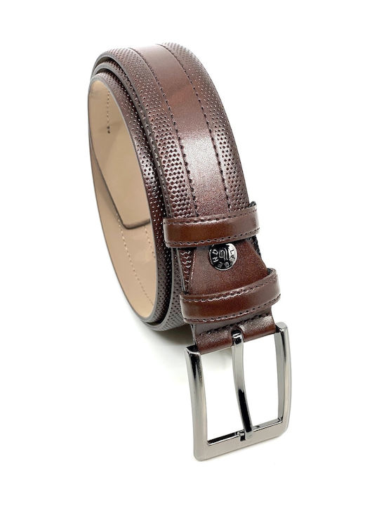 Legend Accessories Men's Artificial Leather Belt Brown