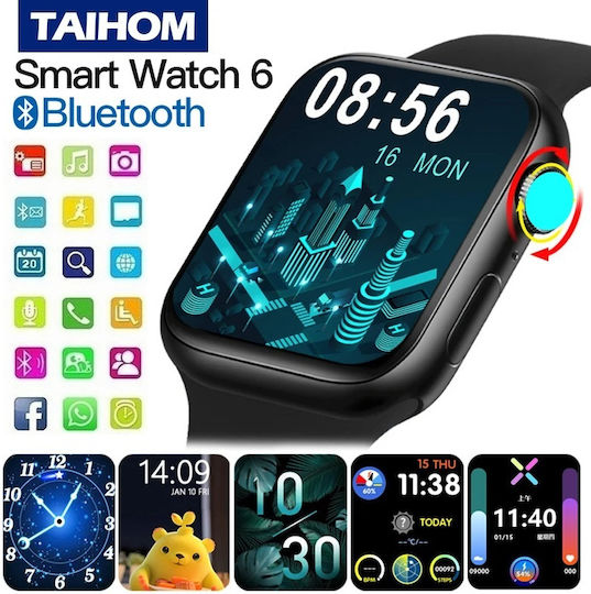 WearFit HW22 Pro 44mm Smartwatch (Negru)