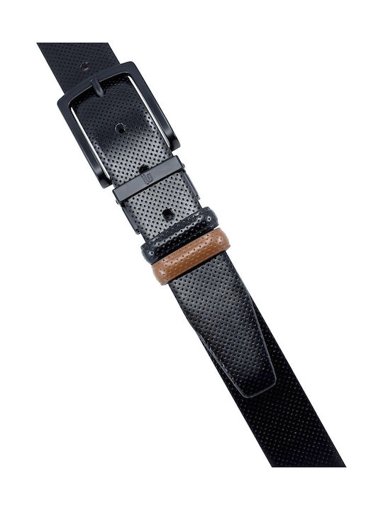Men's Belt Leather Double Sided Black / Tan