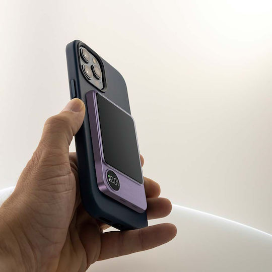 V-TAC MagSafe Power Bank 5000mAh 20W mit USB-C Anschluss Purple