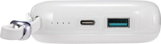 Joyroom Jelly Series JR-L002 Power Bank 10000mAh 22.5W mit USB-C Ausgangsanschlüsse Power Delivery / Schnellladung Weiß