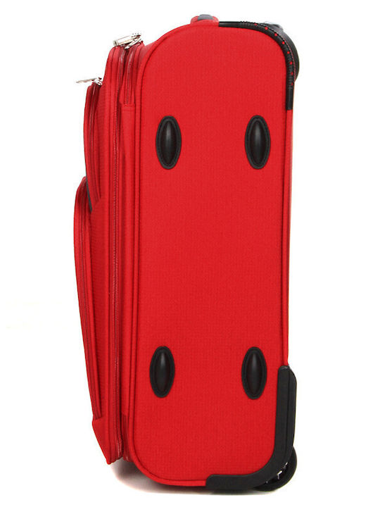 Airtex Paris Βαλίτσα Ταξιδίου Καμπίνας Υφασμάτινη Κόκκινη με 2 Ρόδες Ύψους 35εκ.