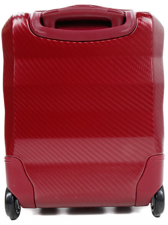 Airtex Paris Cabin Travel Suitcase Fabric Burgundy with 4 Wheels Height 35cm 27995-09