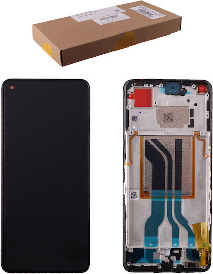 Realme Screen with Touch Mechanism and Frame for Realme GT 2 (Black)