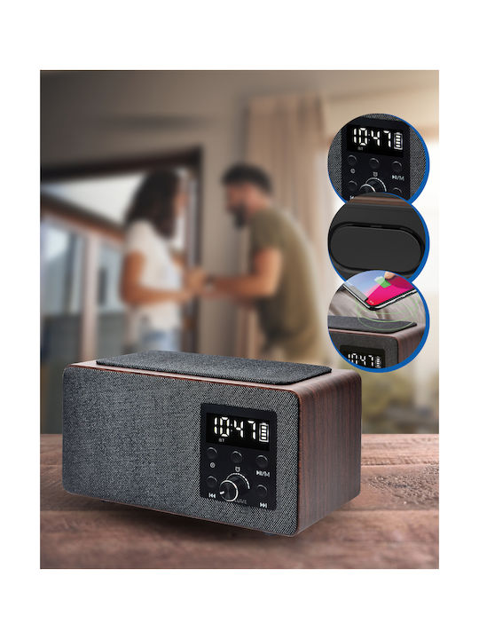 Fontastic Tisch-Digitaluhr mit kabellosem Laden FO260353