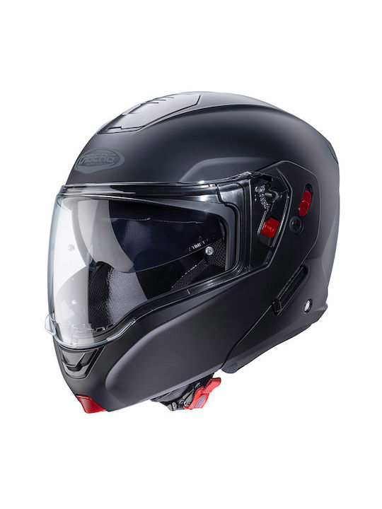 Caberg Horus-X Mat Black Κράνος Μηχανής Flip-Up ECE 22.06 με Pinlock και Sunvisor
