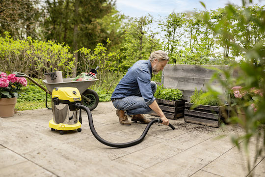 Karcher WD 3-18 S Vacuum Wet / Dry 225W with Plastic Bin 17lt