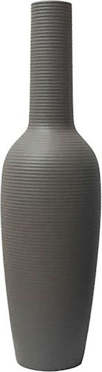 Marhome Βάζο Κεραμικό Γκρι Φ13xΥ46cm