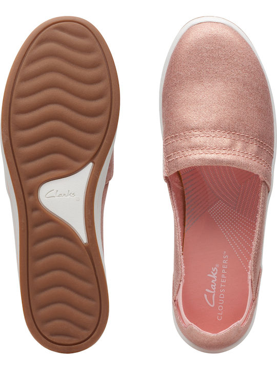 Brinkley Step Γυναικεία Slip-On Pink Metallic Canvas