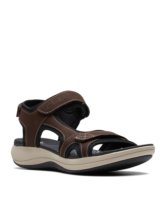 Mira Bay Women's Flat Sandals Anatomic Sporty in Brown Color