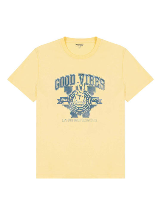 Varsity T-shirt Κίτρινο