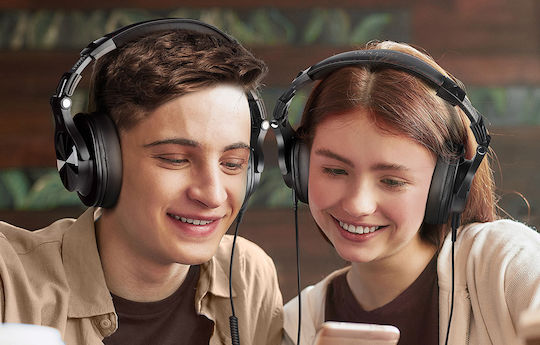 OneOdio Fusion A70 Ασύρματα / Ενσύρματα Over Ear Ακουστικά με 72 ώρες Λειτουργίας Μαύρα
