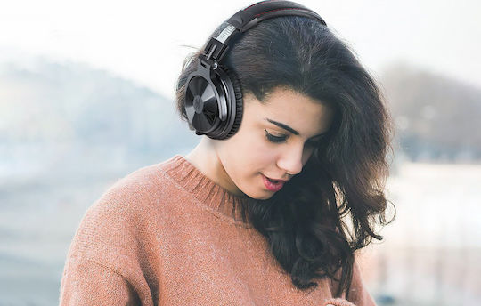 OneOdio Pro C Ασύρματα / Ενσύρματα Over Ear Ακουστικά με 80 ώρες Λειτουργίας Μαύρα