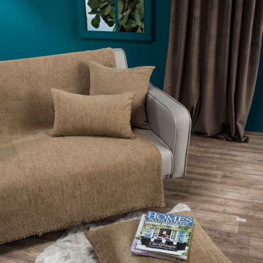 Teoran Solid Armchair Throw Chenille 150x180cm 308