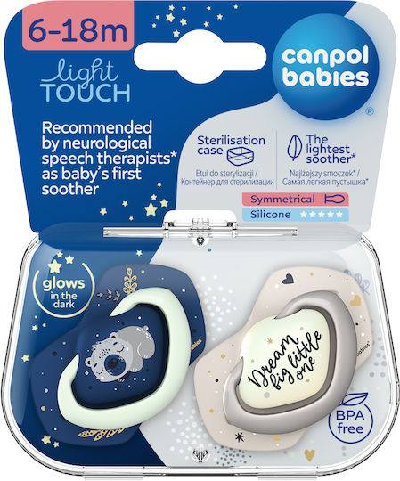 Canpol Babies Sleepy Koala Schnuller Silikon Rot für 6-18 Monate 2Stück