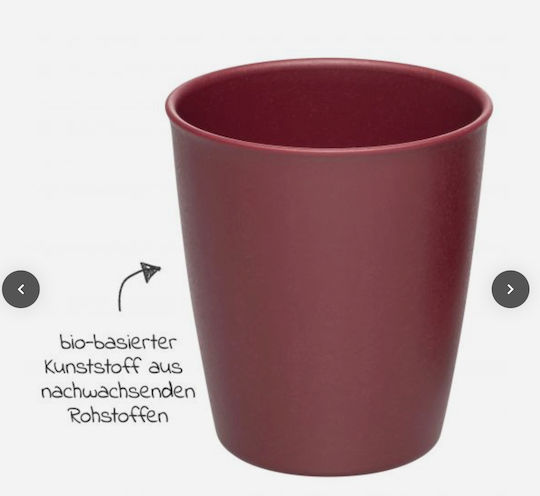 Nip Παιδικά Ποτηράκια Eat Green Beaker από Πλαστικό Κόκκινο 2τμχ 250ml για 12m+