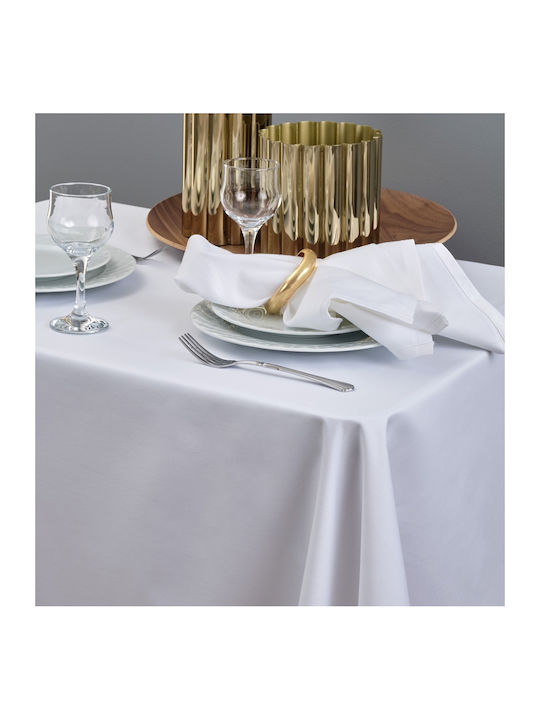 Blanc de Blanc Kariert Weiß 140x140cm
