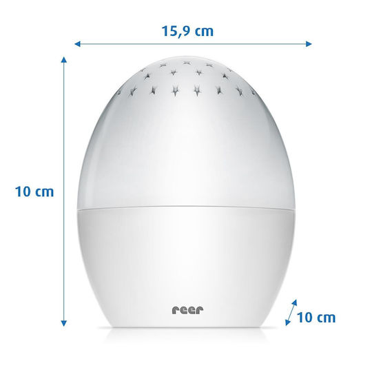 Reer Led Kids Projector Lamp Starlino with Star Projection White
