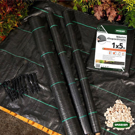 Grasher Ground Cover Fabric 95gr/m² 1x5m Black