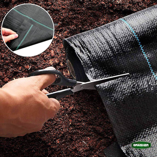 Grasher Ground Cover Fabric 95gr/m² 2x10m Black