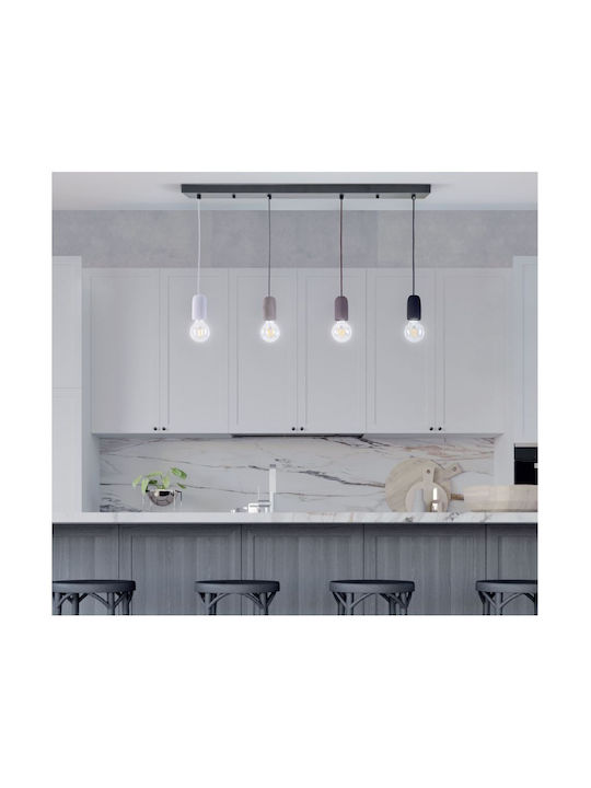 Home Lighting Iris SE 149 Pendant Light Gray with Socket E27 5cm