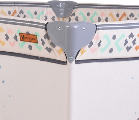 Cangaroo Boho Playpen with Mattress Beige 100x100cm