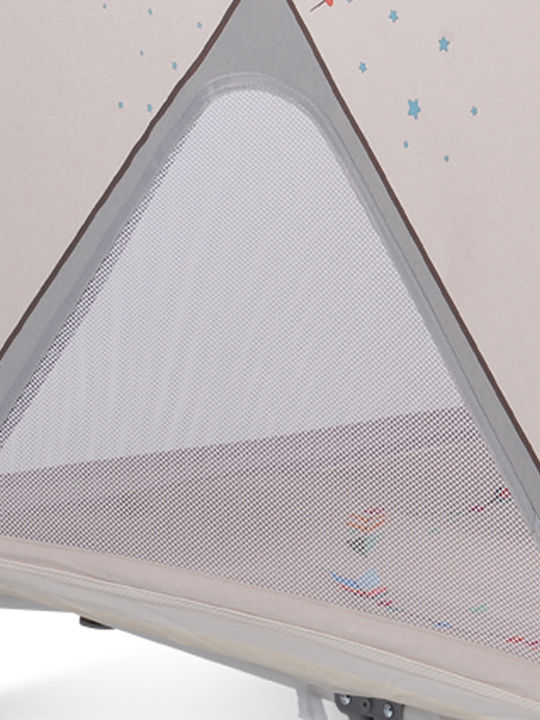 Cangaroo Boho Playpen with Mattress Beige 100x100cm
