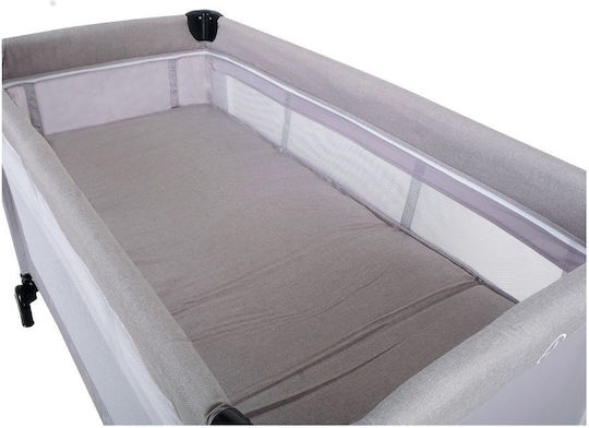 FreeOn Loc de joacă 2 Nivele cu Saltea Gri 120x60cm