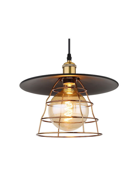 Globo Lighting Viejo Lustră O singură lumină Bell pentru Soclu E27 Bronz