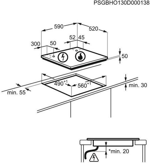 Samsung Plită cu Inducție Autonom 59x52εκ.