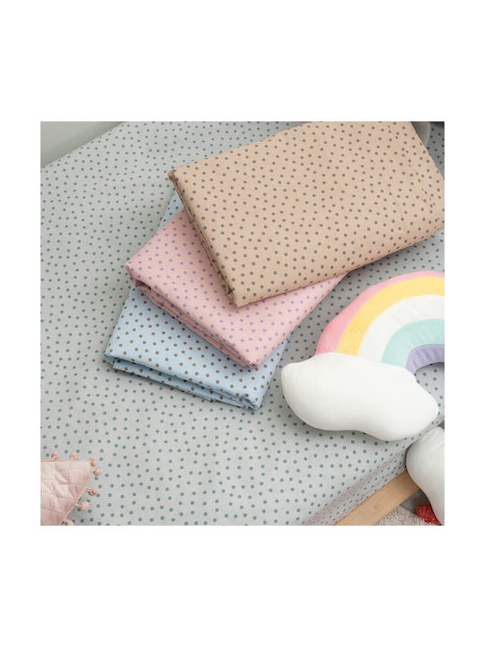 Palamaiki Confetti Baby Sheet Cradle Cotton Sand 80x110cm