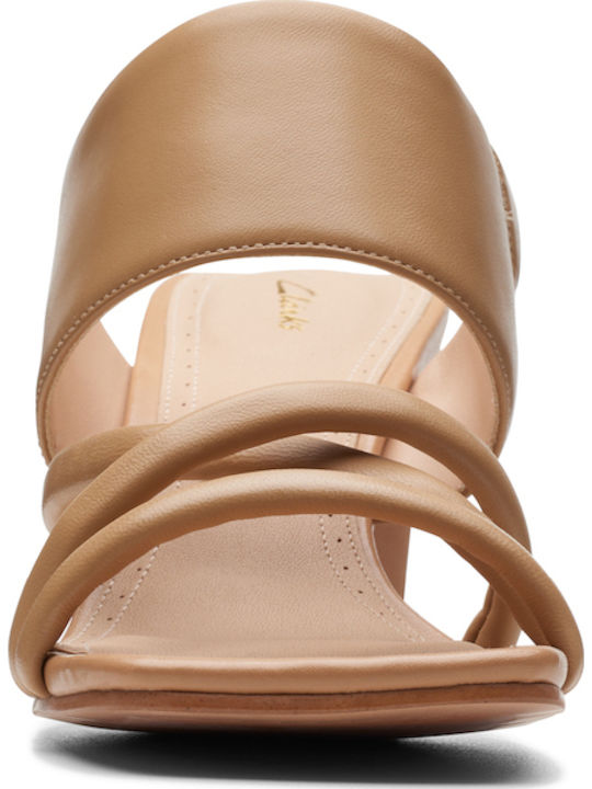 Seren65 Mule Leather Sandals Tabac Brown