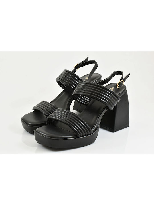 Envie Shoes Damen Sandalen in Schwarz Farbe