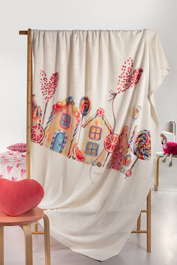 Saint Clair Pătură Fleece Lollipop Bej 160x220cm