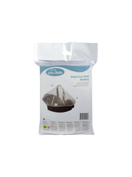 Sevi Bebe Mosquito Net for Stroller Tulle 220 with Elastic White