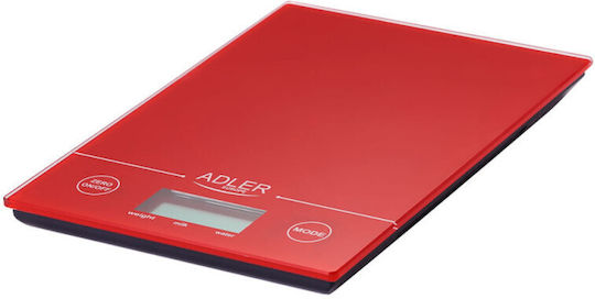 Adler AD-3138 Digital Kitchen Scale Up To 5kg Red